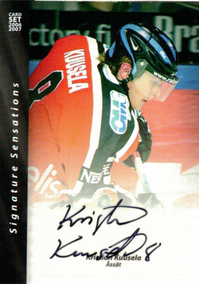 2006-07 Cardset KRISTIAN KUUSELA Ässät Signature Sensations