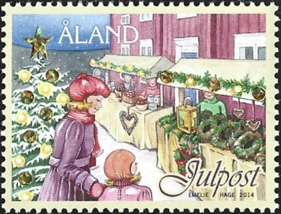 Åland 2014  Joulu  Julpost  ** LaPe 389