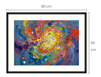 Uusi Abstrakti art print taulu 60 cm x 80 cm