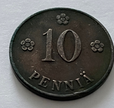 10 penniä 1919