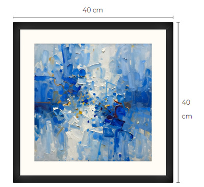 Uusi uniikki abstrakti art print taulu 40 cm x 40 cm