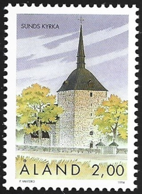 Åland 1994 Sundin kirkko 2,00 mk ** LaPe 091