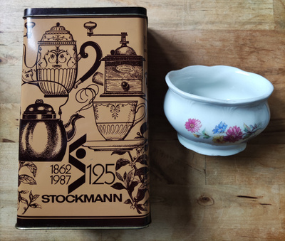 Arabia Sokerikko + Stockmann 125v Kahvipurkki