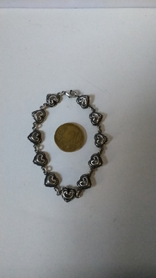Kalevala Koru Hopea . Talon sydän , Rannekoru