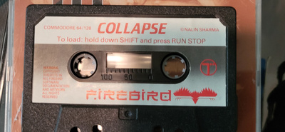 Collapse commodore 64 /128 alkuperäiskasetti peli