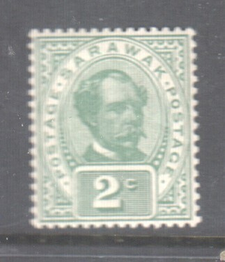 Sarawak 1899 2C  postituoreena