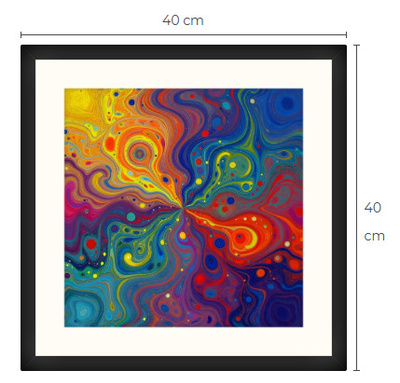Uusi uniikki abstrakti art print taulu 40 cm x 40 cm