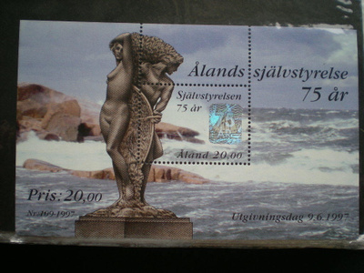 ÅBL3 ** - Ahvenanmaan itsehallinto 75 v. - LaPe 8 €