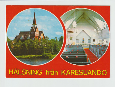 Postikortti, KARESUVANTO, Kirkko