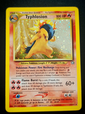 Pokemon kortti Typhlosion Neo Genesis holo