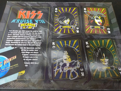 KISS KRUISE VIII KORTTISETTI KOKO BÄNDIN NIMMAREILLA