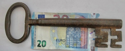 VANHA Avain VALTAVAN Iso 22 cm 424 gr