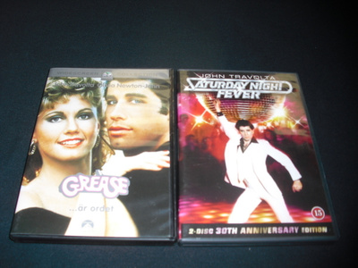 GREASE + SATURDAY NIGHT FEVER (John Travolta)