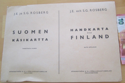 VANHA Suomen Käsikartta 1958 ISO
