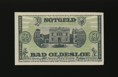 Saksa Notgeld 50 Pfennig, Bad Oldesloe
