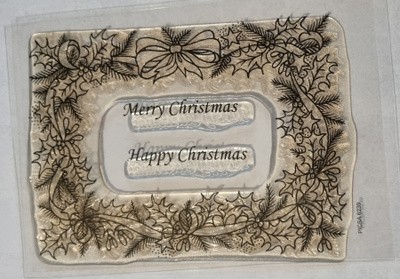 Personal Impressiors leimasin "CHRISTMAS HOLLY FRAME"