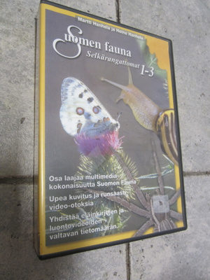 SUOMEN FAUNA 1-3  SELKÄRANGATTOMAT - 3 X DVD