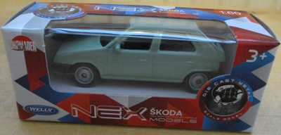 Skoda Favorit 135i HB 5 door Turquise Welly Nex Models 1:60