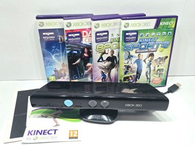 Xbox 360 - Kinect + 4 peliä