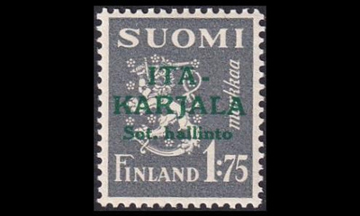 IK_9 ** Itä-Karjala 1,75mk vihreä lisäp (1941)