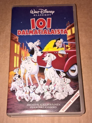 101 DALMATIALAISTA PIIRRETTY VHS WALT DISNEY