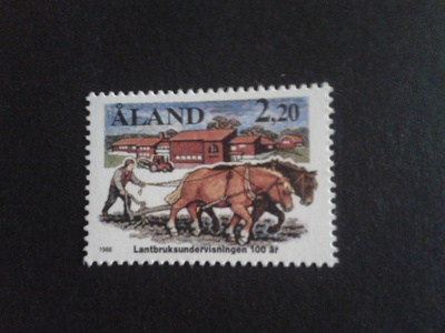 åland 1988 maanviljelykoulutus 100v**
