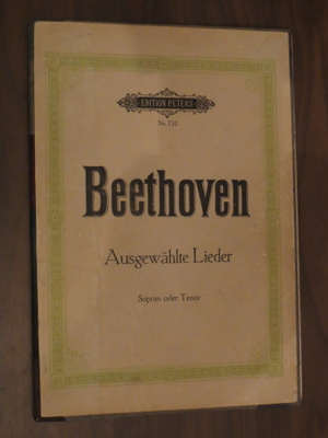Beethoven: Ausgewählte Lieder - Sopran oder Tenor