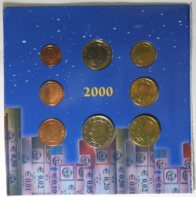 2000 BELGIA 1c - 2euro BU laatu, otettu intro kansiosta