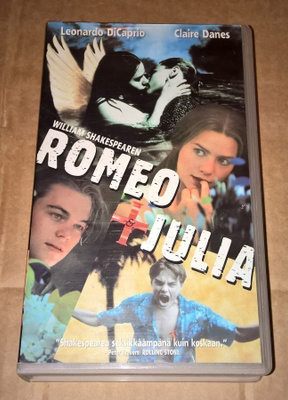 ROMEO JA JULIA 1996 VHS DRAAMA LEONARD DICAPRIO CLAIRE DANES