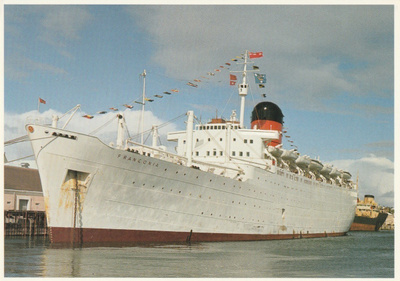 LAIVAKORTTI - S/S FRANCONIA