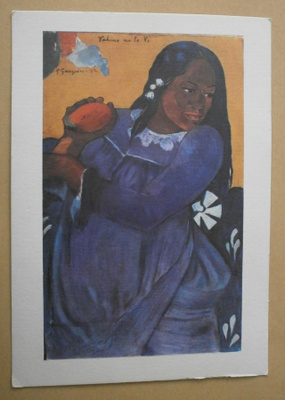 Paul Gauguin: Nainen ja mango, taidepk, ei p.