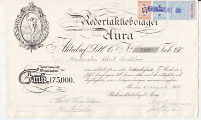 OKK 1920 Aura Rederi Ab, Turku