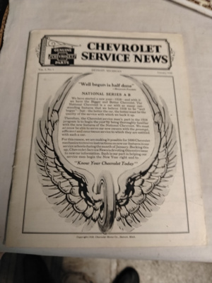 chevrolet service news 1928