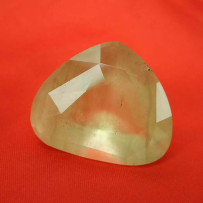 Viistehiottu Libyan Lasi salmiakki 192.00 ct 45x38x27mm +GIR