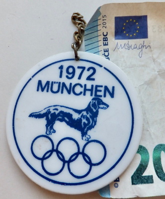 VANHA Merkki Avaimenperä Munchen 1972 Olympia