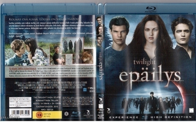 Blu-ray EPÄILYS Twilight 2010