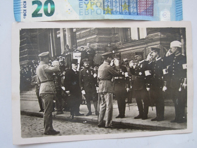 VANHA Valokuva Mannerheim Upseerit Helsinki 1919
