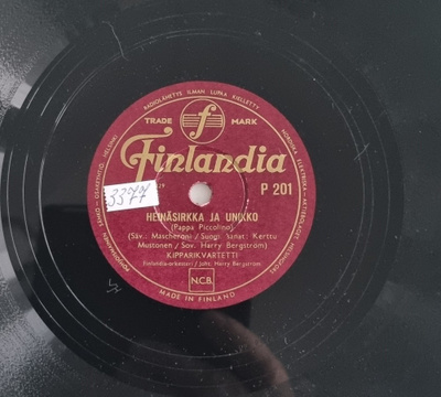Savikiekko 1954 Kipparikvartetti / Justeeri Finlandia P 201