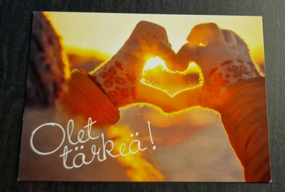 Olet tärkeä! Ystävänpäiväkortti 14.2., kulkematon