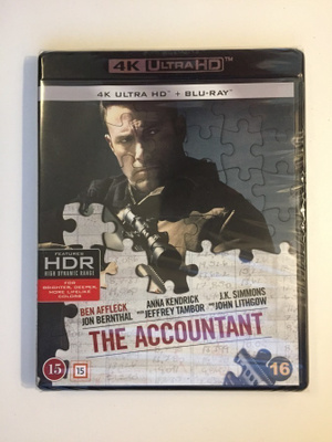 The Accountant (4K Ultra HD + Blu-ray) Ben Affleck (UUSI)