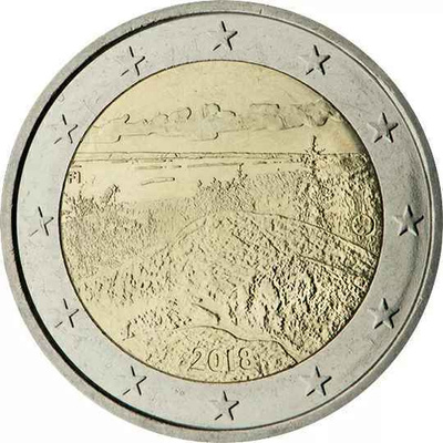 SUOMI ERIKOISEURO 2018 (Suomalaiset kansallismaisemat)