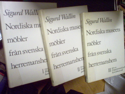 Wallin: Möbler frän svenska herremanshem I-II-III (Sis.pk:t)