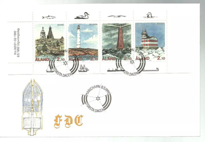 ÅLAND EPK FDC 3/1992: Majakat vihko