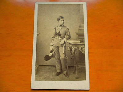 Ludvig II visiittikorttikokoinen kuva 10x6cm n 1870