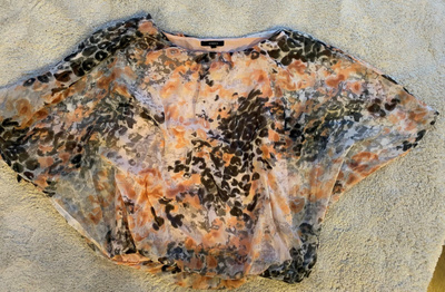 Lindex: sifonkipusero & jättihuivi, koko S