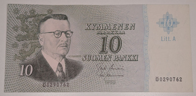 10 Markkaa 1963 Litt. A Ö0290762