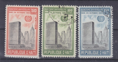 Haiti 1960 Mi 645-647 YK   vanhaa