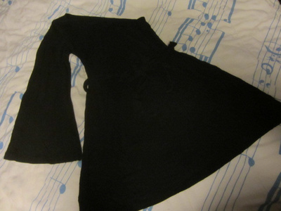 Musta Mekko H&M koko XS toispuoleinen, yksihihainen