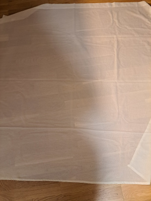 Luonnonvaalea ohut sàblee verhot 155x146cm x2kpl