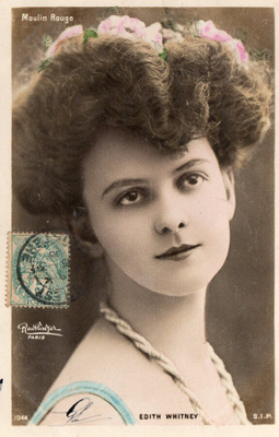 Vanha postikortti- Edith Whitney Reutlinger